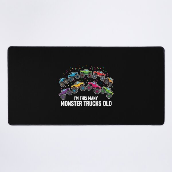 Item preview, I'm This Many Monster Trucks Old Tenth Birthday Boy designed and sold by PopStars1993.