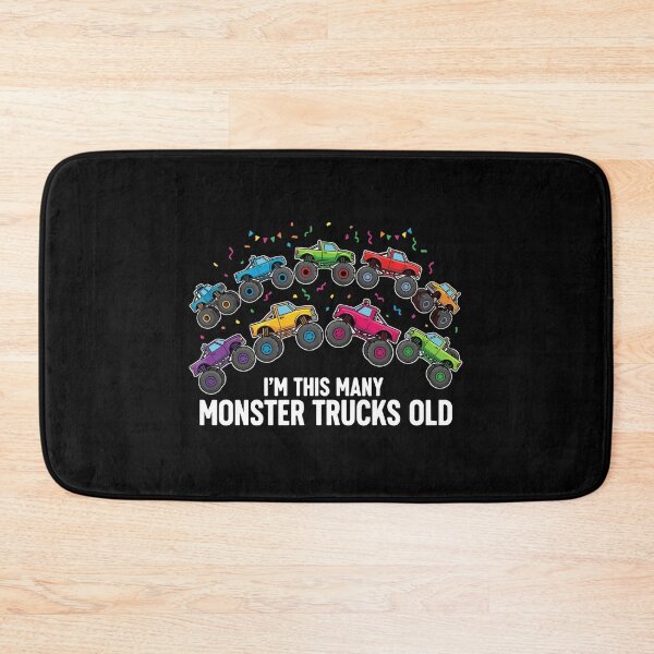Item preview, I'm This Many Monster Trucks Old Tenth Birthday Boy designed and sold by PopStars1993.