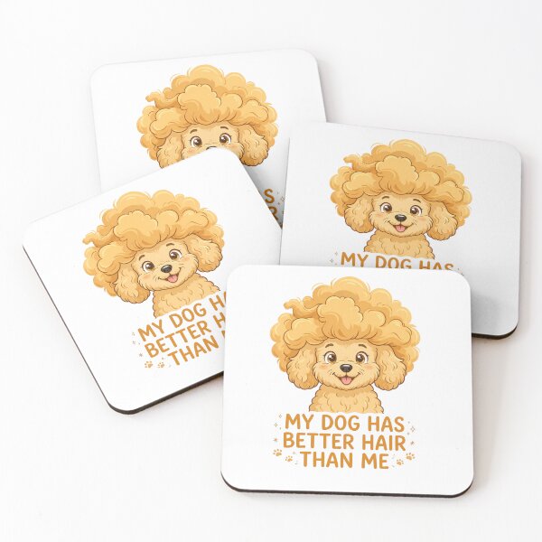 Item preview, My Dog Has Better Hair Than Me - Funny Goldendoodle Poodle Cartoon Goldendoodle Mom designed and sold by Neurospicy Trolls.