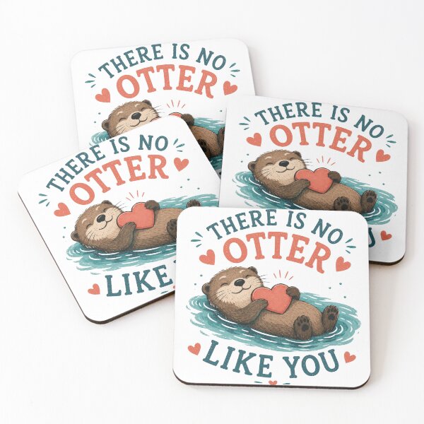 Item preview, There Is No Otter Like You Cute Funny Otter Love Design designed and sold by AMICO77.