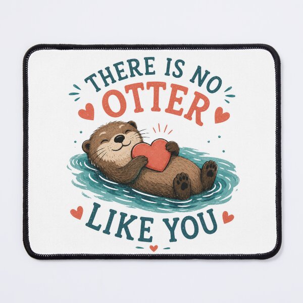 Item preview, There Is No Otter Like You Cute Funny Otter Love Design designed and sold by AMICO77.
