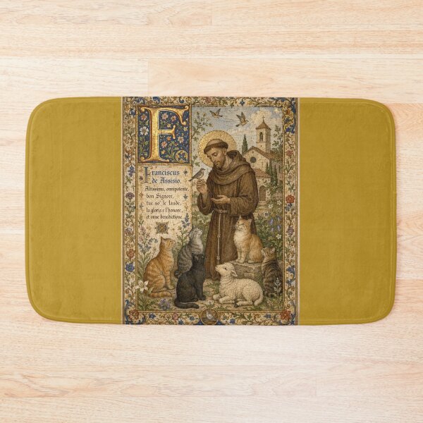 Item preview, Saint Francis of Assisi and the Animals - Medieval Illumination designed and sold by Natalia-Vlad.