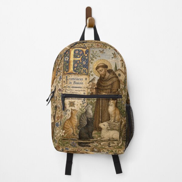 Item preview, Saint Francis of Assisi and the Animals - Medieval Illumination designed and sold by Natalia-Vlad.
