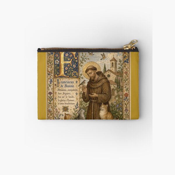 Item preview, Saint Francis of Assisi and the Animals - Medieval Illumination designed and sold by Natalia-Vlad.
