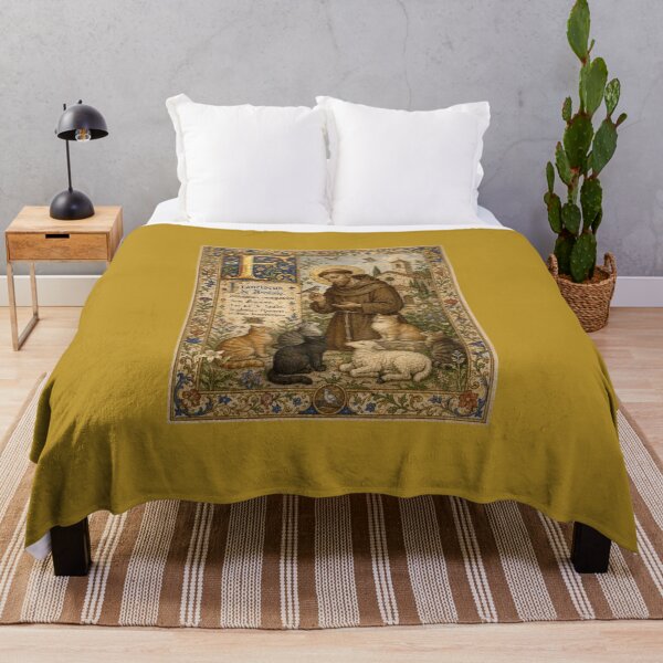 Item preview, Saint Francis of Assisi and the Animals - Medieval Illumination designed and sold by Natalia-Vlad.