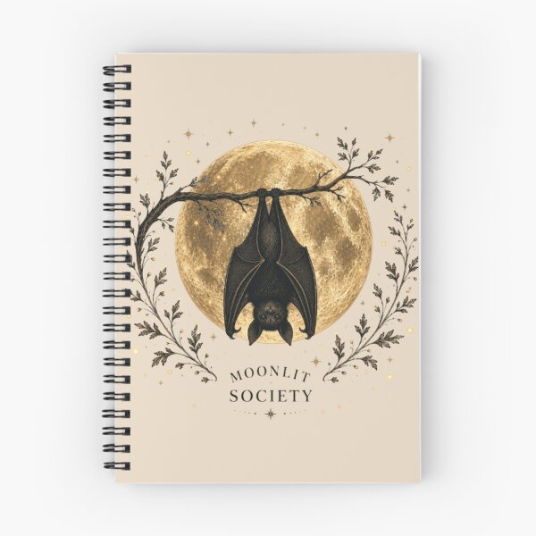 Item preview, Moonlit Society Bat | Gothic Moon Bat | Dark Cottagecore | Vintage Lunar Nature | Fantasy Wildlife Design designed and sold by Moonwoven Studio.