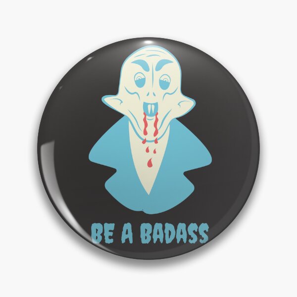 Item preview, Funny Nosferatu Be a Badass Gothic Illustration Blue Edition designed and sold by beboplab.