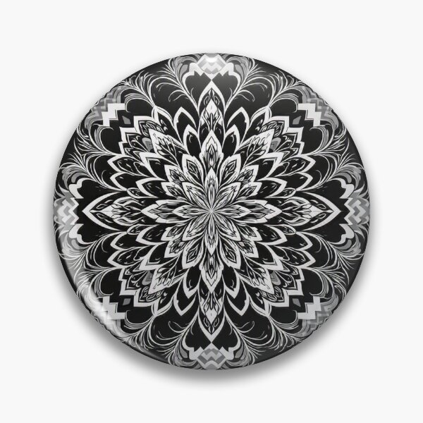 Item preview, Silver Floral Mandala designed and sold by samuel2025.