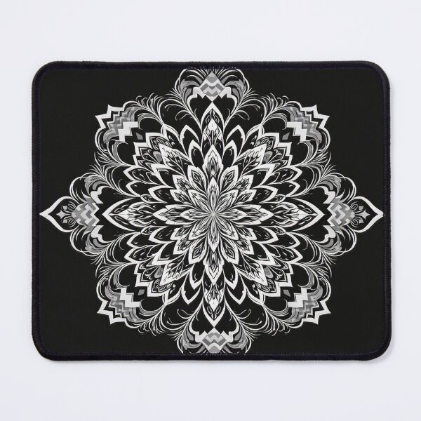 Item preview, Silver Floral Mandala designed and sold by samuel2025.
