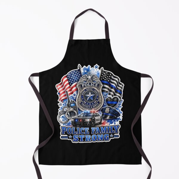 Item preview, Police Family Strong Thin Blue Line American Flag Support Gift designed and sold by ConCeptGifts.