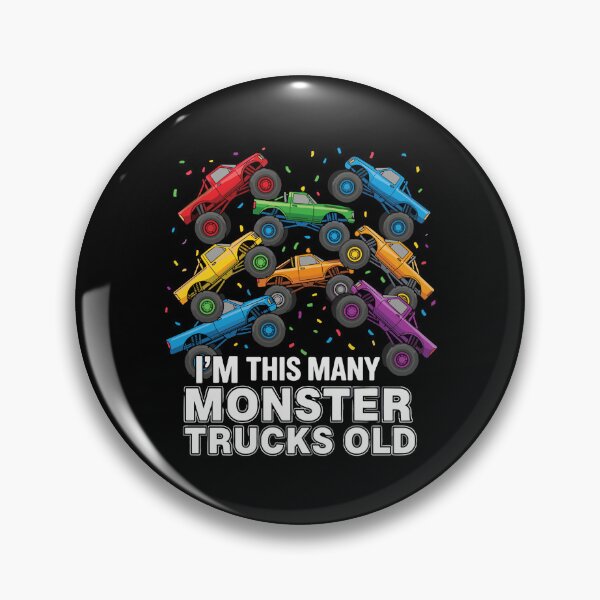 Item preview, I'm This Many Monster Trucks Old Eight Years Old Birthday designed and sold by PopStars1993.