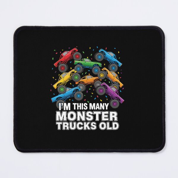 Item preview, I'm This Many Monster Trucks Old Eight Years Old Birthday designed and sold by PopStars1993.