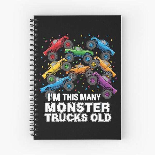 Item preview, I'm This Many Monster Trucks Old Eight Years Old Birthday designed and sold by PopStars1993.