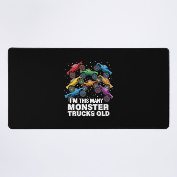 Item preview, I'm This Many Monster Trucks Old Eight Years Old Birthday designed and sold by PopStars1993.