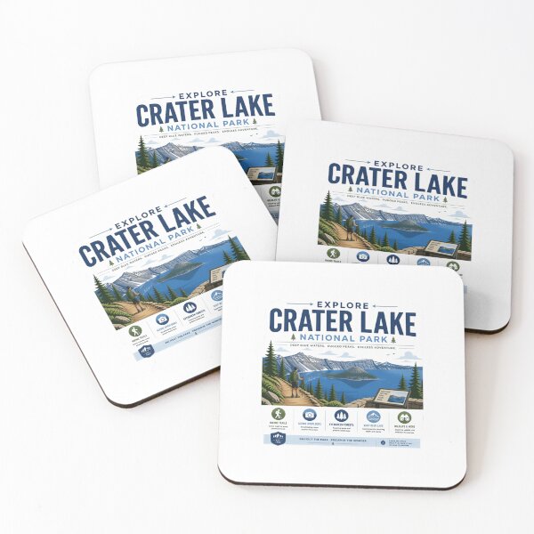 Item preview, Explore Crater Lake National Park Oregon Hiking Camping Travel Souvenir designed and sold by Simsimah26Parks.