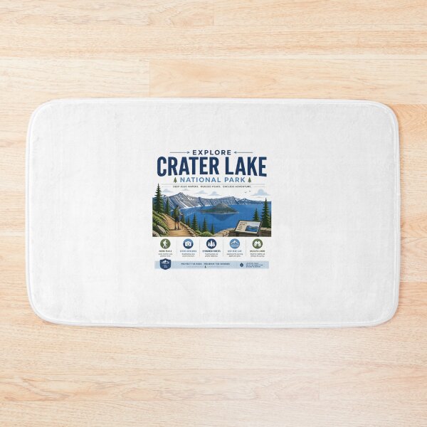 Item preview, Explore Crater Lake National Park Oregon Hiking Camping Travel Souvenir designed and sold by Simsimah26Parks.