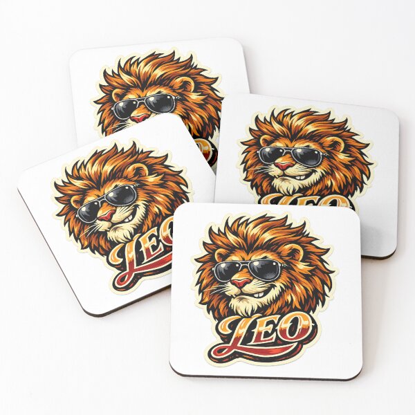 Aperçu de l'œuvre Leo – Design de nom personnalisé de style dessin animé avec une mascotte cool créée et vendue par AlexLineArt.