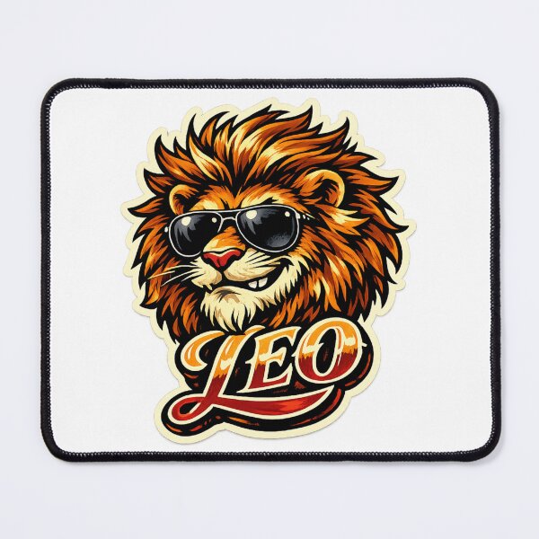 Item preview, Leo – Personalized Cartoon Name Design with Cool Mascot designed and sold by AlexLineArt.