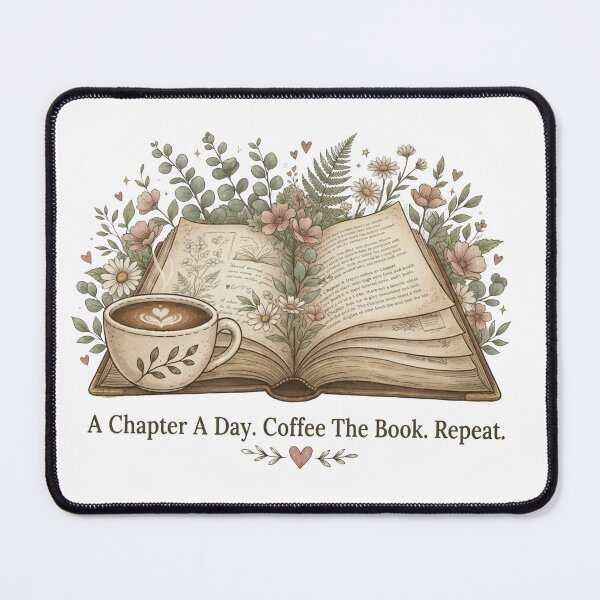 Item preview, A Chapter A Day Coffee The Book Repeat Illustration designed and sold by sanorastyle.