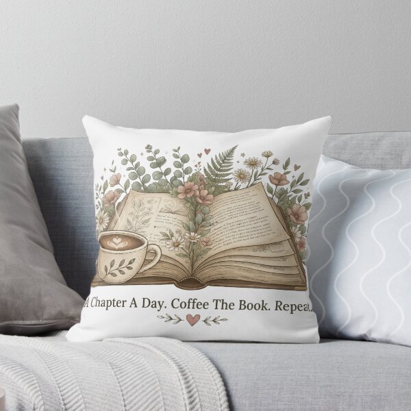 Item preview, A Chapter A Day Coffee The Book Repeat Illustration designed and sold by sanorastyle.