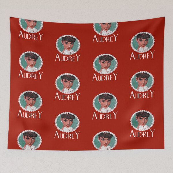 Item preview, Audrey in Pearls (on Red) designed and sold by PawsitiveMum3.