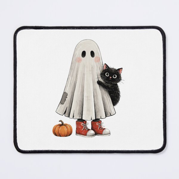 Item preview, ghost with black cat designed and sold by jkrphoto.