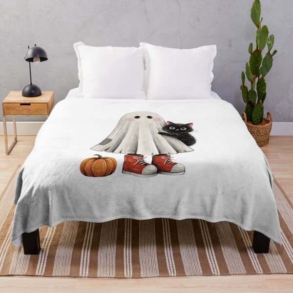 Item preview, ghost with black cat designed and sold by jkrphoto.
