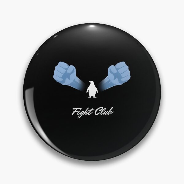 Item preview, Fight Club Slide Penguin Fists Minimalist Cinema Art designed and sold by Enea Kelo.