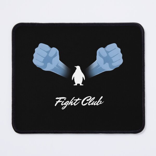 Item preview, Fight Club Slide Penguin Fists Minimalist Cinema Art designed and sold by Enea Kelo.