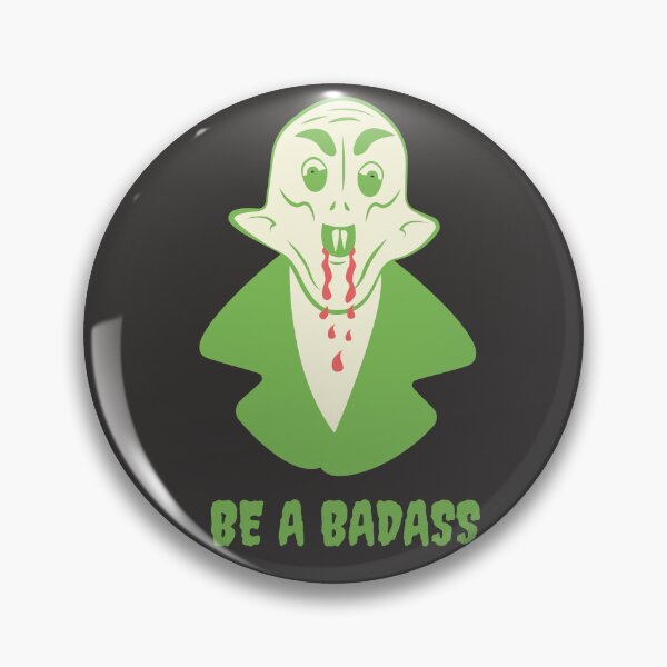 Item preview, Funny Nosferatu Be a Badass Gothic Illustration Green Edition designed and sold by beboplab.