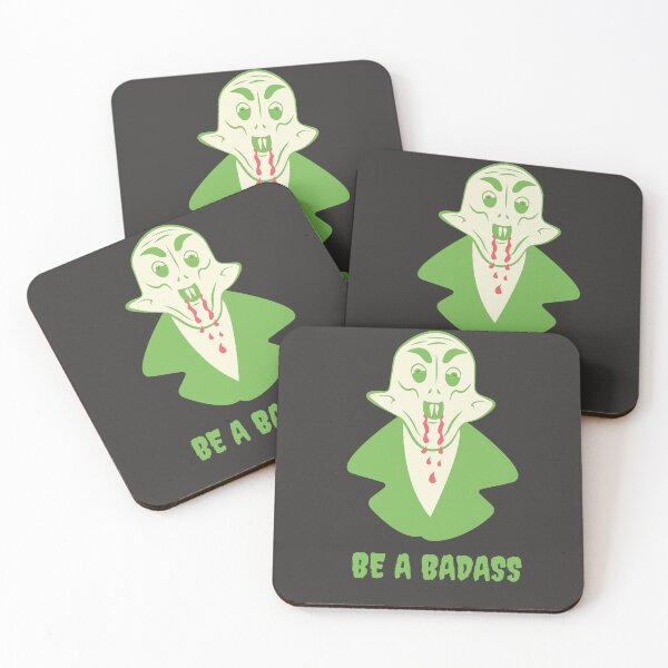 Item preview, Funny Nosferatu Be a Badass Gothic Illustration Green Edition designed and sold by beboplab.