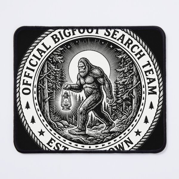 Item preview, Official Bigfoot Search Team Est Unknown Badge designed and sold by Roy & Tiffany.
