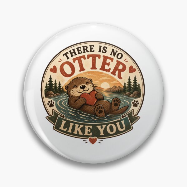 Item preview, There Is No Otter Like You Cute Funny Otter Love Design designed and sold by AMICO77.