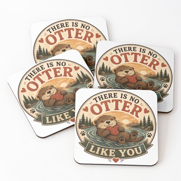 Item preview, There Is No Otter Like You Cute Funny Otter Love Design designed and sold by AMICO77.