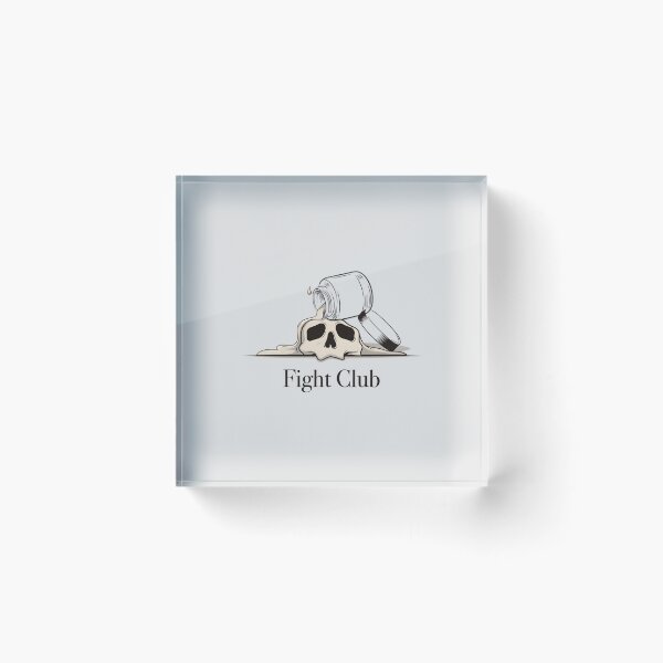 Item preview, Fight Club Melting Coffee Cup Skull Art designed and sold by Enea Kelo.