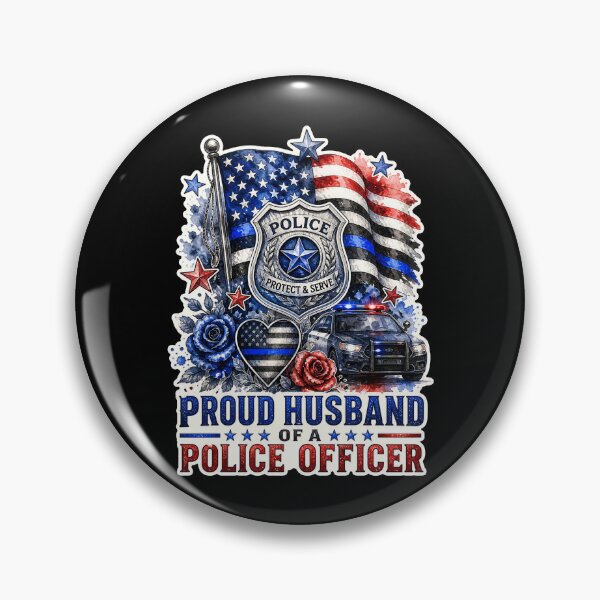 Item preview, Proud Husband Of A Police Officer Thin Blue Line Wife Gift designed and sold by ConCeptGifts.