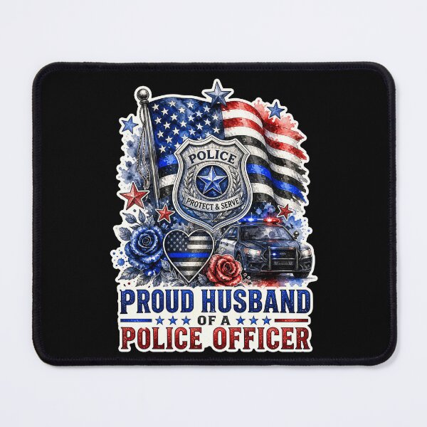 Item preview, Proud Husband Of A Police Officer Thin Blue Line Wife Gift designed and sold by ConCeptGifts.