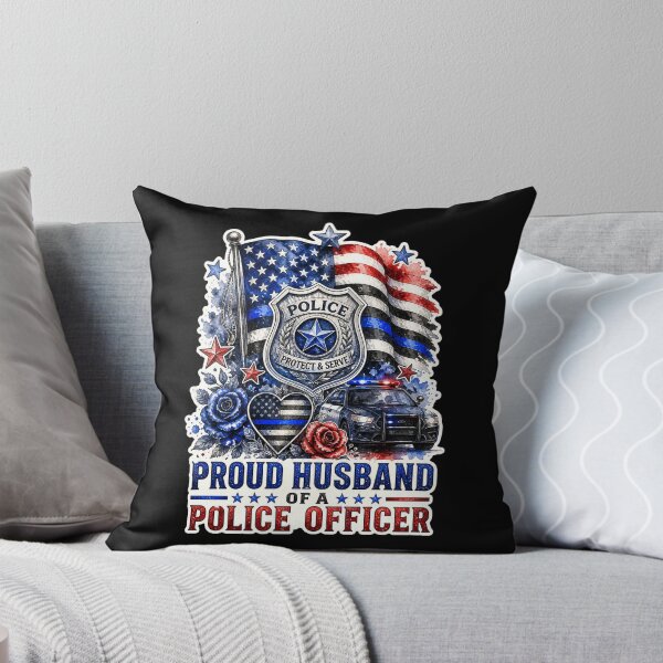 Item preview, Proud Husband Of A Police Officer Thin Blue Line Wife Gift designed and sold by ConCeptGifts.