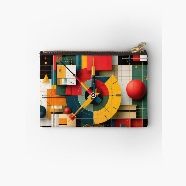 Item preview, Abstract clock geometric design art black designed and sold by TanyaLovus.