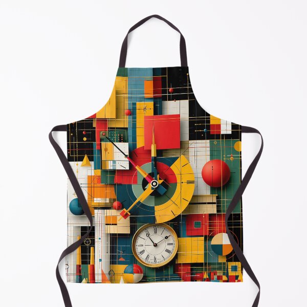 Item preview, Abstract clock geometric design art black designed and sold by TanyaLovus.