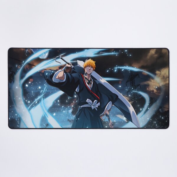 Item preview, Ichigo Kurosaki Blue Energy Art designed and sold by PosterFuel.