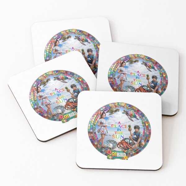 Item preview, Hayama Morito Beach Sun with Island Hime, Ninja & Sea Friends - A Place in the Sun designed and sold by Plus91BIRD.
