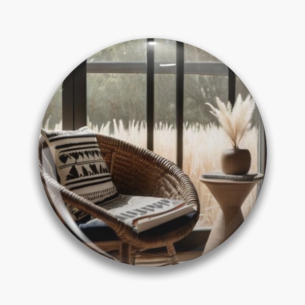 Item preview, Interior - Rattan Chair, Chic Bohemian Aesthetic designed and sold by Reverso-Design.