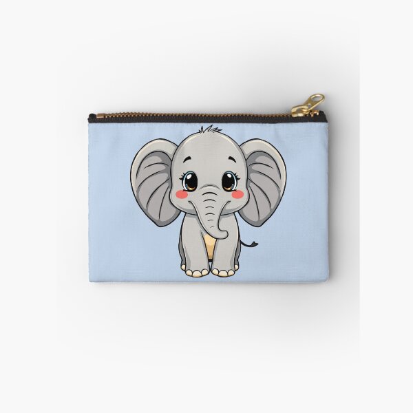 Item preview, Cute Baby Elephant Cartoon Chibi Art designed and sold by SolutionsArt.