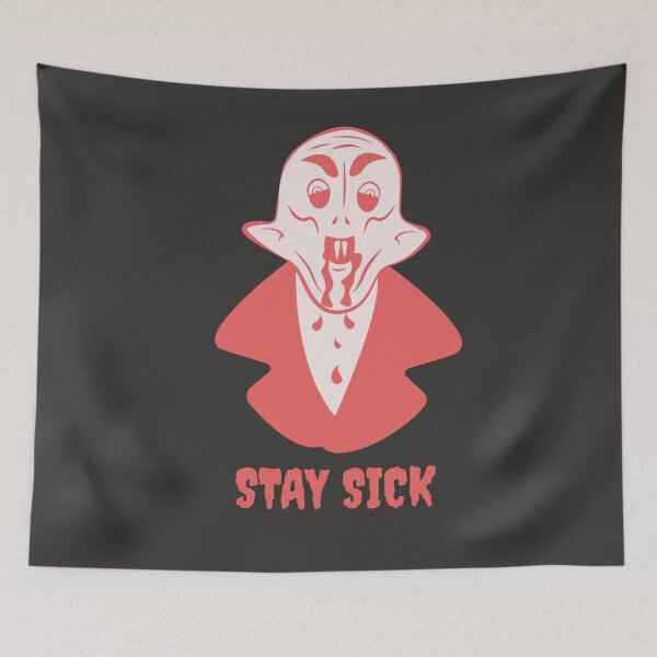 Item preview, Funny Nosferatu Stay Sick Gothic Illustration designed and sold by beboplab.