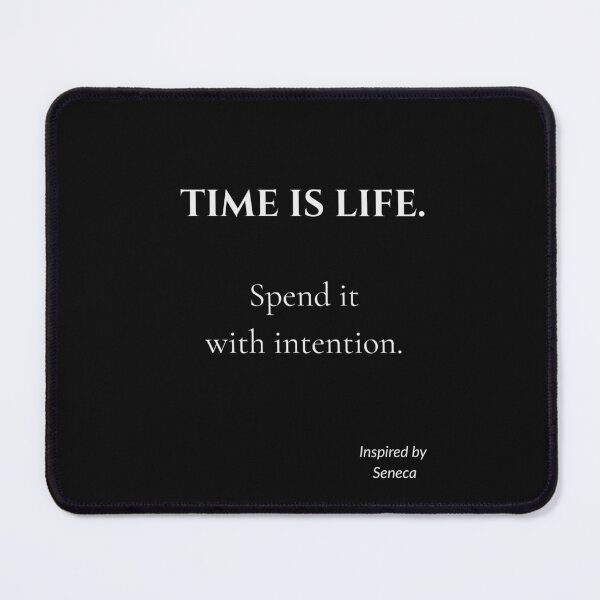 Item preview, Time Is Life – Seneca Inspired Stoic Quote | Minimalist Typography designed and sold by CalmWorldShop.