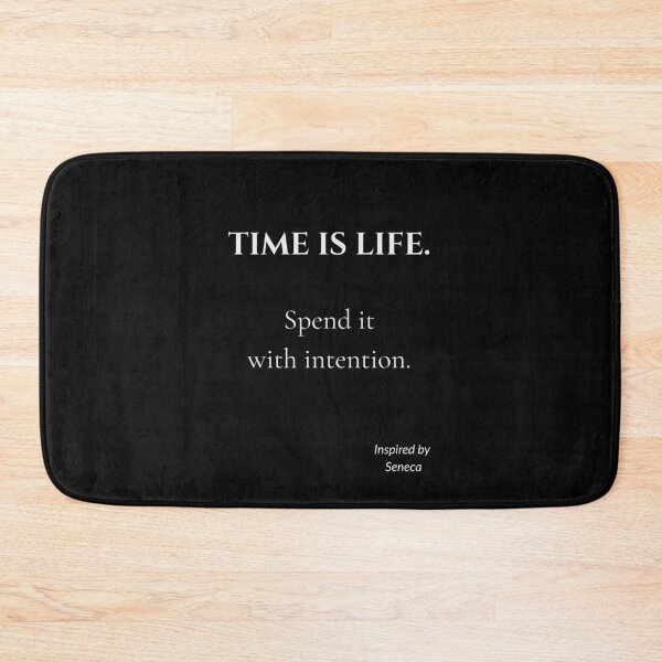 Item preview, Time Is Life – Seneca Inspired Stoic Quote | Minimalist Typography designed and sold by CalmWorldShop.