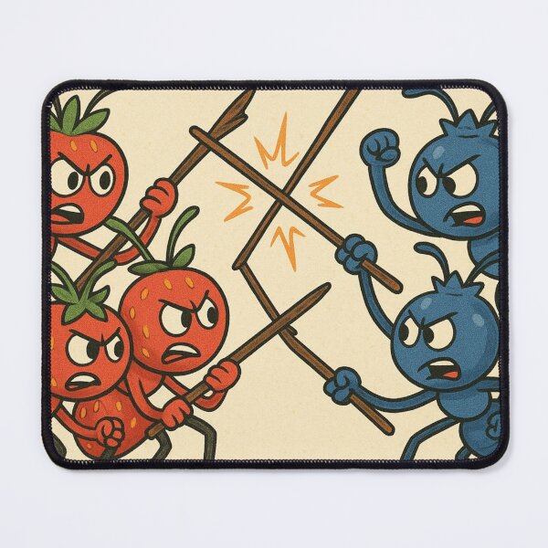 Item preview, Garden war: strawberries vs. blueberries designed and sold by Elektra9.