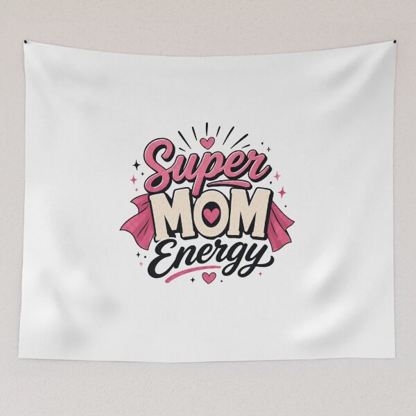 Item preview, Super MOM Energy designed and sold by Cute N' Nerdy.