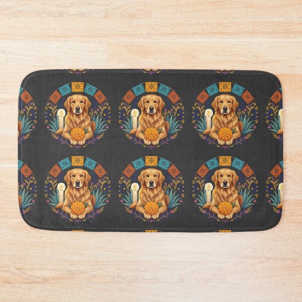 Item preview, Día de los Muertos Golden Retriever Dog designed and sold by MythicCotton.